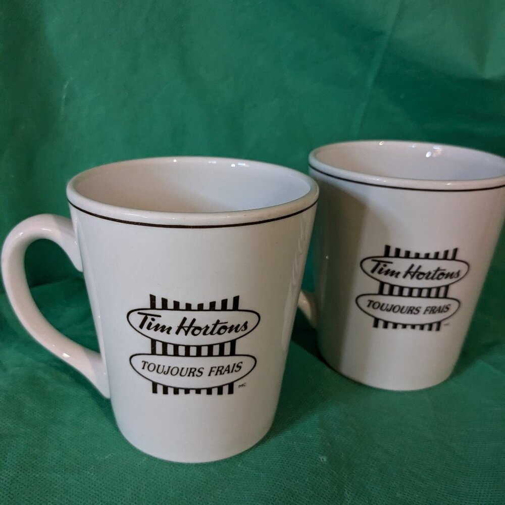 Tim Hortons classic 'in store' design mugs.